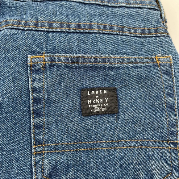 Lakin McKey Trading Flannel Lined Jeans Womens 12M Blue Denim Pants - Picture 6 of 11